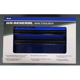 US General U.S. General Mini Toolbox BLUE 2-Drawer Steel #72436 **Brand New Sealed**