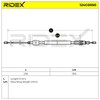 RIDEX 124C0050 Rear Handbrake Cable 2115/1315 mm