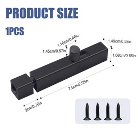 Door Lock Bolts, Door Bolts for Internal Doors, Heavy Duty Door and Gate Bolt Locks Slide Barrel Security Lock Latch with Screws for Internal Door Shed Bathroom Toilet Shed (4 inch)