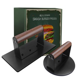 Rilltowpe Burger Press, Burger Patty Press, Stainless Steel Hamburger Press, Make Delicious Burgers, Patties, BBQ, Burger Press with Non-Stick Coating. Gift for Men