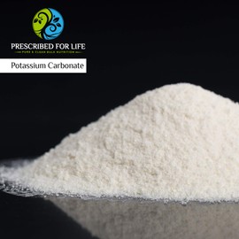 Prescribed for Life Potassium Carbonate Powder | Natural USP Food Grade Potash for Plants, Soap, Supplements, & More | Pure Bulk Potassium Powder 1 Kg