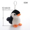 Men Women Creative Cute Lovely Fluffy Plush Penguin Keychain Key-Chains