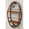 AquaTeak The Original Moa Teak & Stainless Shower Organizer
