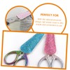 Vaguelly 2 pcs Glitter Manicure Scissor Covers Stylish Protective Case