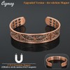 Cigmag Lymphatic Drainage Magnetic for Men Pure Copper Adjustable with
