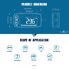 LCD Backlit Gauge Resettable Inductive Tachometer Hour Meter for 2/4
