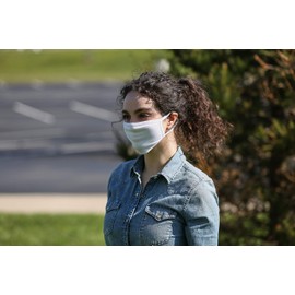 American Fashion Network Adult Reusable Facemask (1-Pack), Solid White