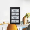 JINMANWU 4 Dollar Bill Frame, Wooden Picture Frame 2.5x6 Inch