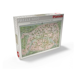 MyPuzzle Piatnik: City Map of Paris 1910 - Premium 1000 Piece Jigsaw Puzzle for Adults