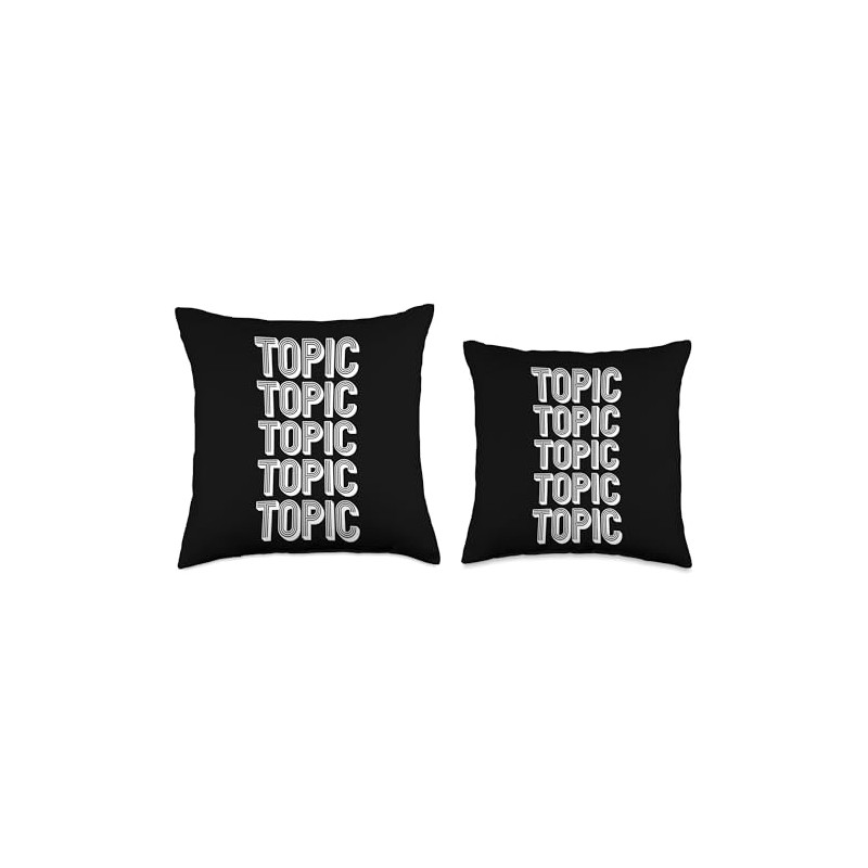 Topic Throw Pillow