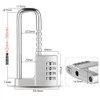 Tumecos Padlock, Password Lock, Dial, Numbered Lock, Security Gear Lock,