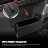 QZTYTY Car Trash Can, Leather Vehicle Trash Bin, Car Dustbin