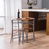 FCH 3 Piece Small Dining Table Set for 2, Oval