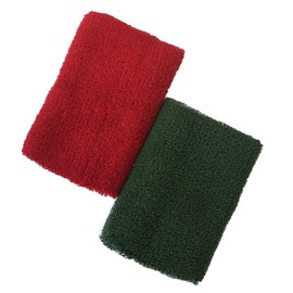 Smitty | ACS-700 | Red Green 5" Wrist Bands Set | Wrestling Arm Bands | Referee Officials