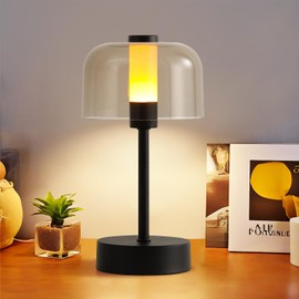 AIHYING Black Night Light,Dimmable Touch Lamp for Bedroom,Portable Cordless Table Bedside Lamp 4000mAh Dim Led Night Lights for Nursery Atmosphere Coffee Shop Restaurant Home Decor Corner