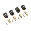 4PCS 4mm Widen Brass Wheel Hex Extended Adapter for Axial