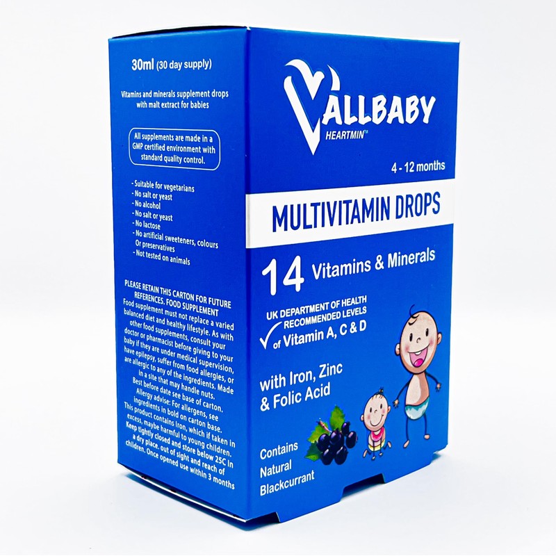 Multivitamin Drops for Babies (4-12 Months) – 14 Essential Vitamins
