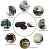 uxcell 40pcs Furniture Pads Round 3/4" Dia Self-stick Non-slip Anti-scratch