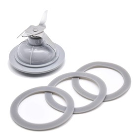 14291600 Blender Blade Cutter with 3 Rubber Seal Gasket Replacement Fit for Black Decker Blender BL1900 BL4900 BL3900 BL5000 BL5900 BL6000 BL9000