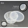 2oz Round Plastic Food Containers Lids Deli Pot or Sauce