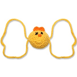 Maianruiy Hand Knitting Nose Warmer Fun Gift Animal Shape Nose Cover for Men Women Cold Weather Outdoor Activities Protection Dust Anti Cold Air(Yellow critters), Yellow