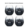 JoyJolt JoyJolt Star Wars Dark Side Stemless Drinking Glasses Set