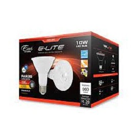EURI 10W(75W EQ) E-LITE PAR30 LED 120V E26 BASE 3000K JA-8 COMPLIANT(Pack of 2)