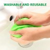 JPJCOOY Extendable Handle Car Window Cleaner with 4 Reusable Cloth