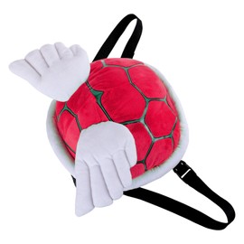 CoolChange Plush Turtle Shell for Children Costume I Ninja Turtle Fancy Dress I Turtle Backpack I Green (Red with Wings)