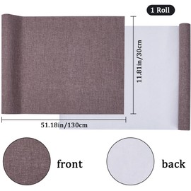 craspire 130 x 30 cm Linen Book Cloth, Coffee Colours, Books, Binder, Surface with Paper Spine, Tightly Woven Cloth, Books, Albums, Scrapbooking, Archive Cover, Protection, Bookbinding Supplies
