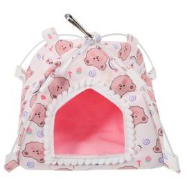 BESPORTBLE Small Animal Plush Tent Bed Cozy Hideout for Hamsters Guinea Pigs and Ferrets Canvas Plush Pet Nest for Relaxation and Comfort