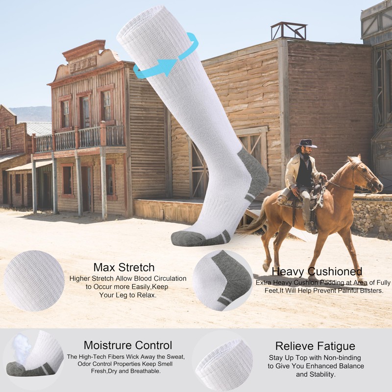 Ortis Cotton Full Cushion Over the Calf Socks OTC Knee