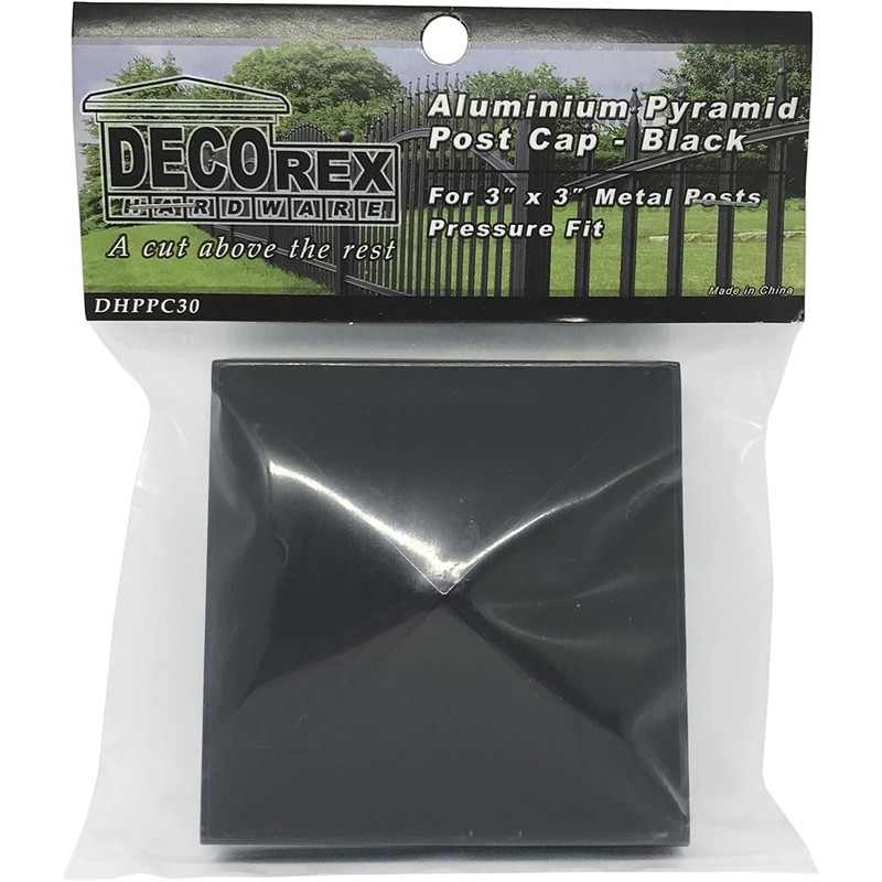 3" x 3" Aluminium Pyramid Post Cap for Metal Posts