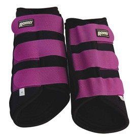 Roma Neoprene Gaiters - black / purple