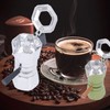 120ml 2 Cups Double Valve Moka Pot Aluminum Alloy Moka