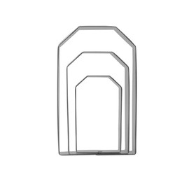 Keewah Tea Bag Hang Tag Cookie Cutter Set - 5”,4”,3” - 3 Piece - Stainless Steel