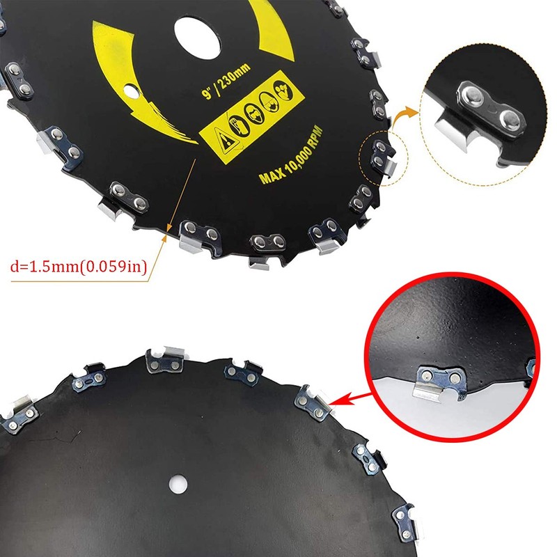 (2pack) Brush Cutter Blade Chainsaw Trimmer - 9 Inch 20