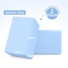 Light Blue Yoga Blocks, Yoga Blocks, 2 Pack, Sturdy Yoga