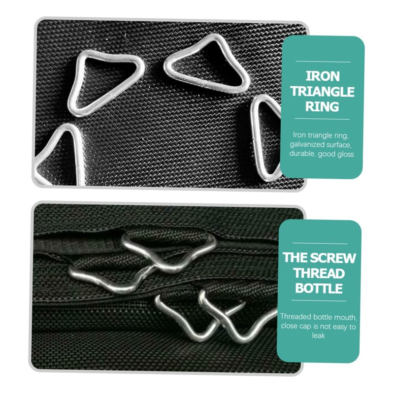 Totority 30Pcs Metal Triangle Buckles for Trampoline Replacement Portable Trampoline