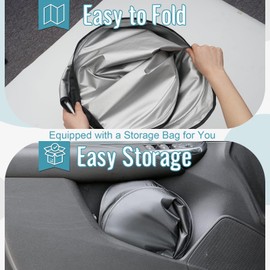 CDEFG Kompatibel mit Peugeot 2008 e-2008 2019-2023 2024 Sonnenschutz Abdeckungen Frontscheibe Sonnenschirm Die Vordere Schallwand Windschutzscheibe Auto Sonnenblende 2008 E2008 2024 Zubehör