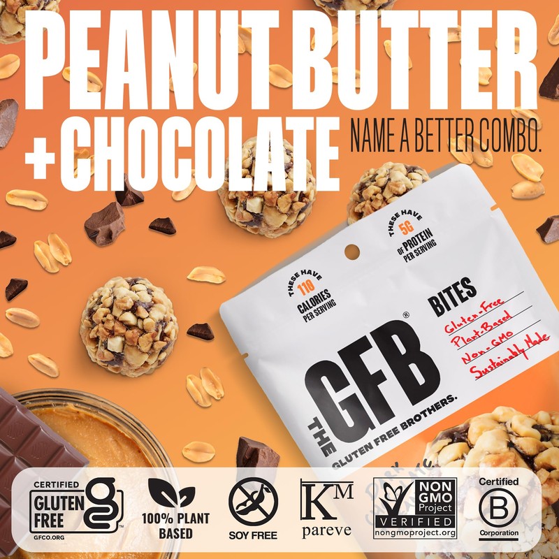 The GFB Dark Chocolate Peanut Butter Protein Bites - Gluten