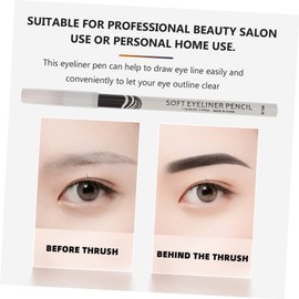 TOVINANNA 12pcs Lying Silkworm Eyeliner Brow Concealer Tweezers Gel Cosmetics Pencils Two Filter Highlighter Sharpener Eyeshadow Liquid Micro Curler Glow Neon Lip Powder White