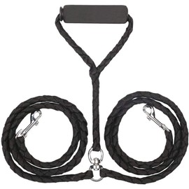 ADOGO® Dog Lead Splitter,No-Tangle Double Dog Leash for Walking and Traning 2 Dogs (Black)