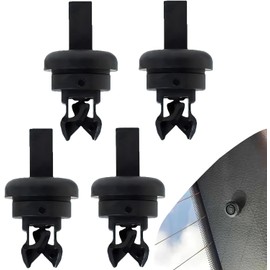 Rear Shelf Mounting Clips for Clio/Megane, 7705099001 8200675047, Pack of 4 Parcel Shelf Rear Clips Voiture Hook Parcel Shelf Compatible with Clio III IV V Megane III IV
