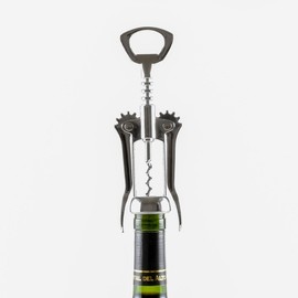 Wahei Freiz GC-107 Bottle Opener, Silver, 2.2 x 1.4 x 6.8 inches (5.8 x 3.6 x 17.5 cm), Winged Type
