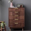 RZDEAL Solid Brass Cabinet Handles Brushed Gold Leaf Knobs and