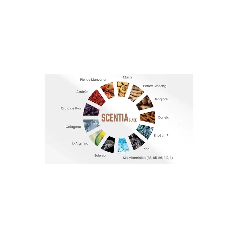 Café Soluble Scentia Black Con Colágeno Suplemento Polvo 98g