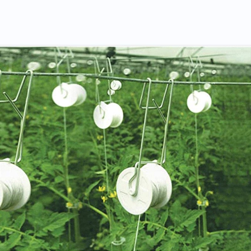 Pack of 10 Tomato Trellis Roller Hooks Tomato Support Hooks