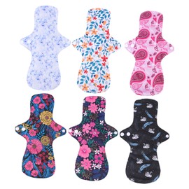 Healeved Washable Period Pads Reusable Cotton Sanitary Pads for Women Maternity Panty Liners