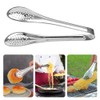 5pcs Multifunction Stainless Steel Food Tong Bread Steak Salad BBQ